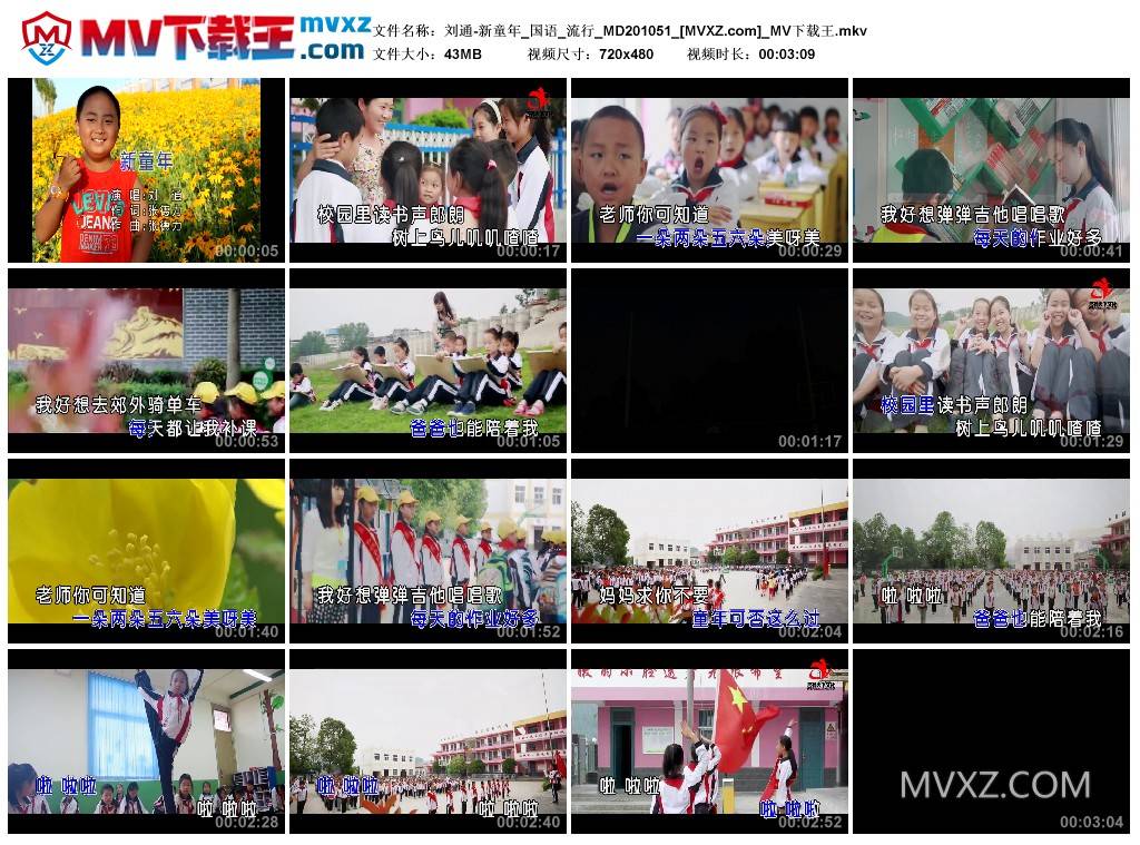 刘通-新童年_国语_流行_MD201051